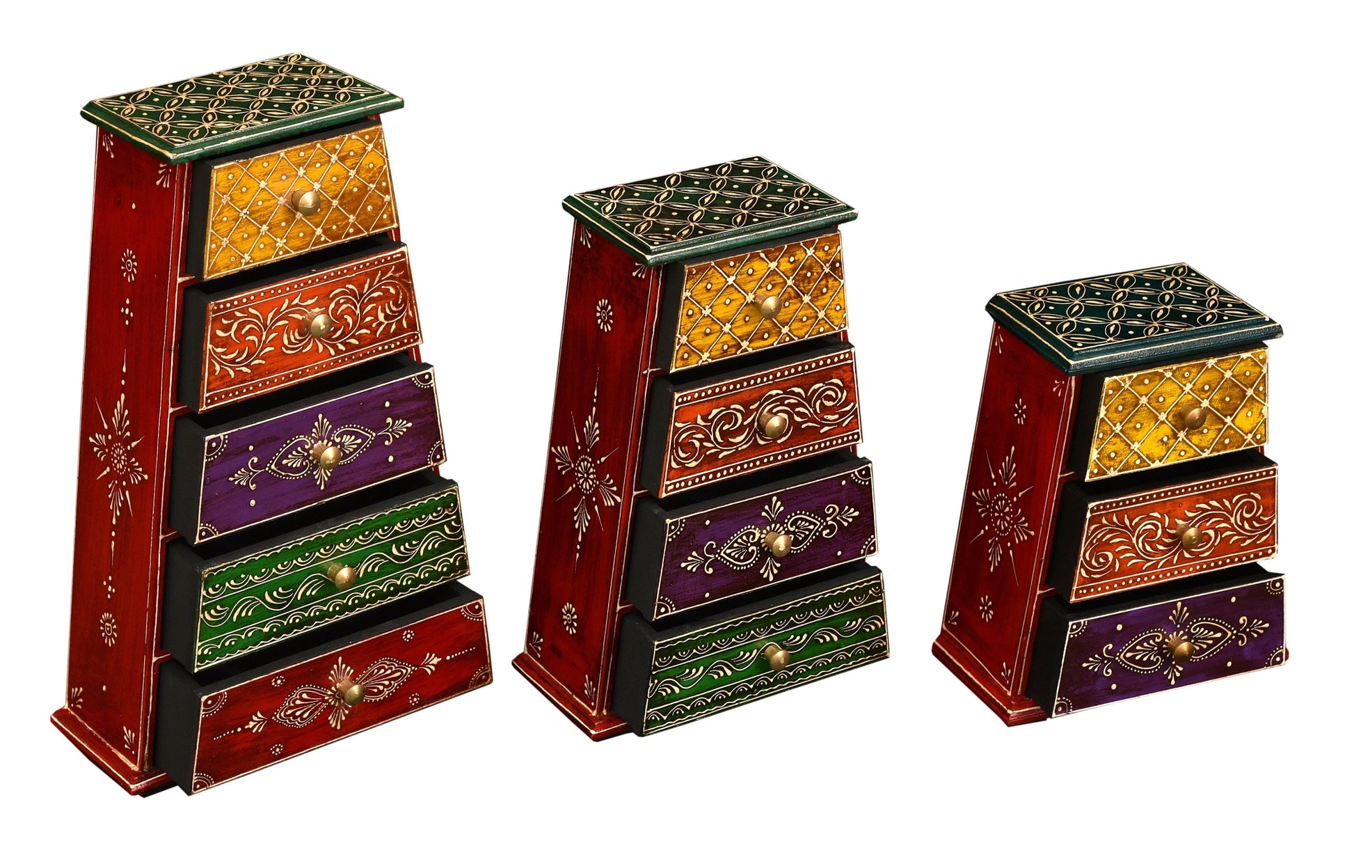 Lavish Touch Funa Drawer Chest - Set of 3 - Kea Global