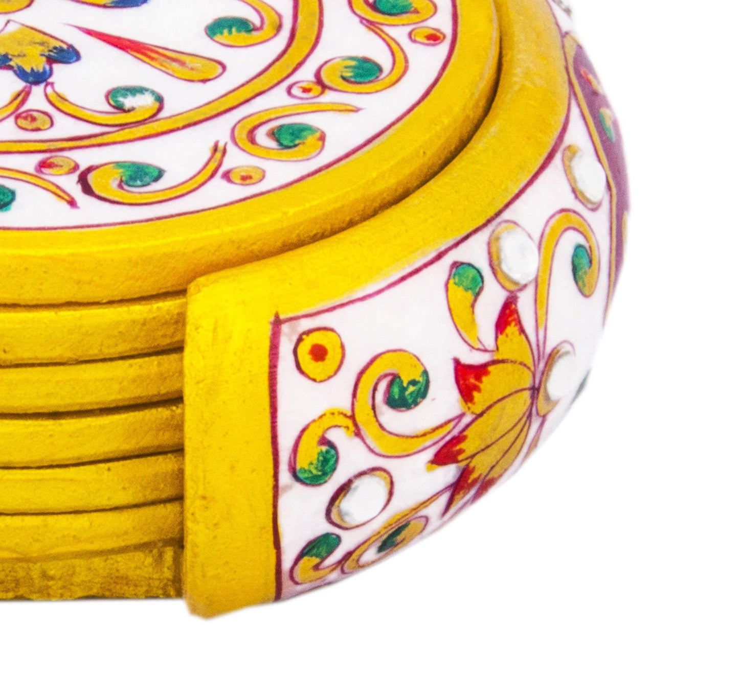 Lavish Touch Ruhab Marble Coasters - Kea Global