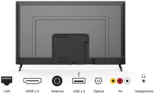 55 Inch Edgeless 4k UHD Official Google Android TV with Dolby Audio, Bluetooth, Chromecast Built In, “OK Google” Voice Remote Control, DVB T2/S2 Receiver Included LT-55N7115A Black