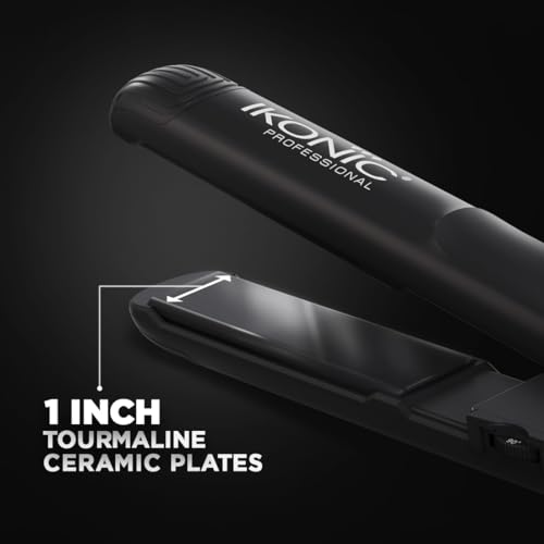 Ikonic Glam Hair Straightener For Women With Professional Cutting-Edge Floating Tourmaline Ceramic Plates Ideal For Straighteneing, Curls, Waves Auto Controlled Heat Setting Super Stylish Lightweight Travel Friendly Quick Heat Up & Easy To Use