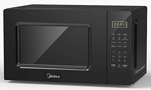 Midea 20L Solo Microwave Oven with Digital Touch Control, 700W, Child Lock, Memory Function, Defrost-by-weight-or-time, Fast Reheat, Push Button Door Opening, Best for Home & Office, Black, EM721BK
