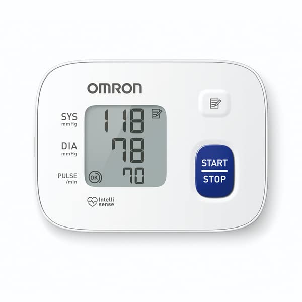 Omron 6161 Wrist Blood Pressure Monitor with 30 Memory, Intellisense