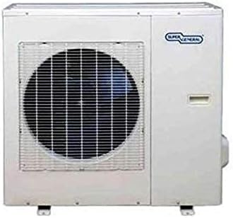 Super General 2 Ton Split Air Conditioner, 24000 BTU, Rotary Compressor, Auto Restart, Gold Fin, 4-way swing, SGS-249-NE, White - 103.3 x 20.2 x 31.3 cm, 1 Year Warranty