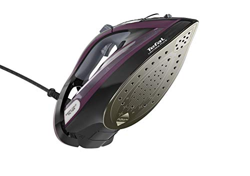 Tefal Ultimate Pure Steam Iron, 260g/min Steam Boost, 350ml Water Tank, 3m Power Cord, 3100W, Black and Rose Gold, FV9845