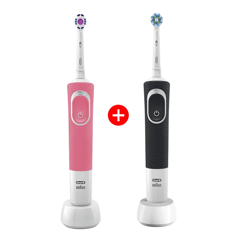 Oral-B Vitality 100 Black Electric Rechargeable Toothbrush, With Uae 3 Pin Plug