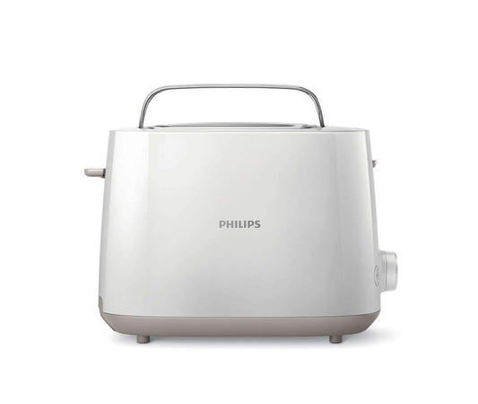 Philips Daily Toaster Hd2581/01, Cool Wall, 800W, Removable Crumb Tray, Defrost & Reheat Settings, Cancel Button. - 2 s - Uae Version"Min 1 year manufacturer warranty"