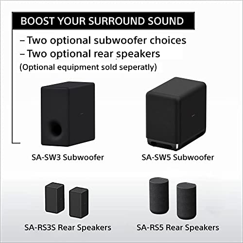 Sony HT-A3000 A Series Premium Soundbar 3.1Ch 360 Spatial Sound Mapping Soundbar For Surround Sound Home Theatre System With Dolby Atmos(DTS:X,360RA,BT,HDMI eArc&Optical,Alexa,Spotify),Black