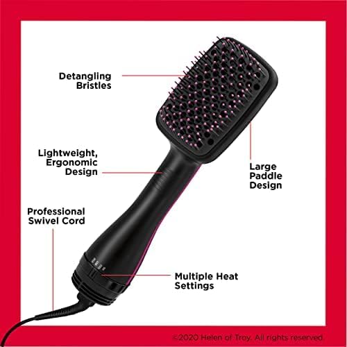 Revlon One-Step Hair Dryer and Styler | Detangle, Dry, and Smooth Hair, (Black)
