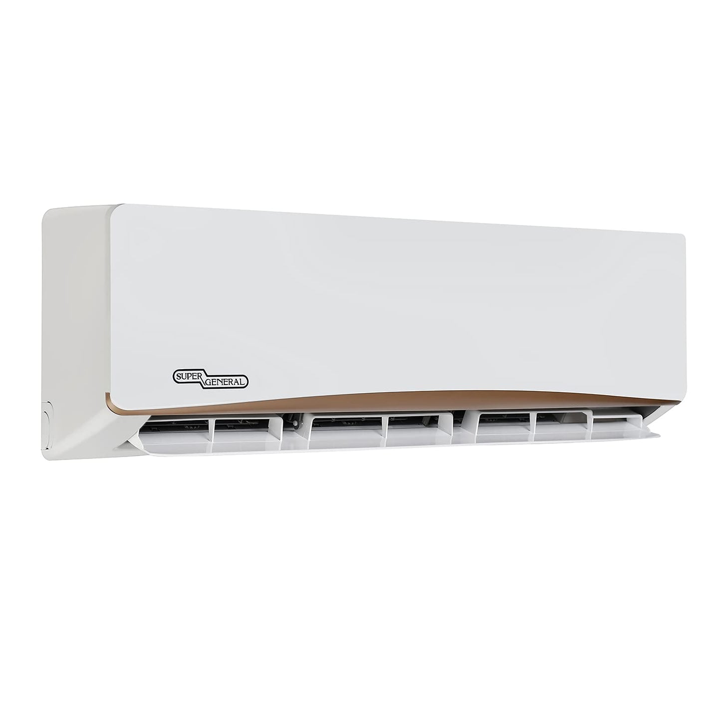 Super General 1.5 Ton Split Air Conditioner, 18000 BTU, Rotary Compressor, Auto Restart, Gold Fin, 4-way swing, SGS-195-NE, White - 115.5 x 41.5 x 31.5 cm, 1 Year Warranty
