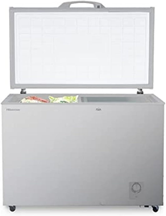 Hisense Chest Freezer 400 Liter Single Door Silver Model Fc40Dt4St -1 Year Full & 5 Year Compressor Warranty.