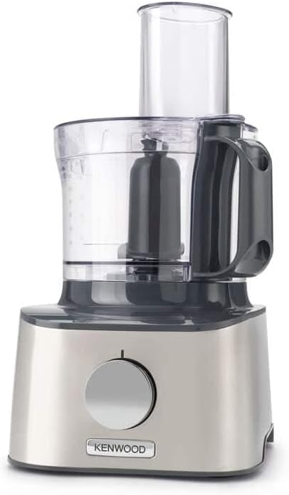 Kenwood Food Processor 1000W Multi-Functional With 3 Stainless Steel Disks, Glass Blender, Chopper Bowl, Grinder Mill, Juicer Extractror, Dual Metal Whisk, Dough Maker, Citrus Juicer Fdm788Ba Silver