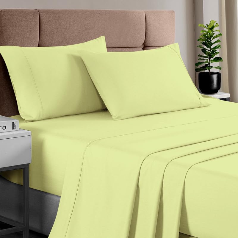 100% Cotton Sheets Full Size, Luxurious 400 Thread Count Long Staple Cotton Sateen Sheets with 15inch Deep Pocket (Combed Silver Sheet Full)