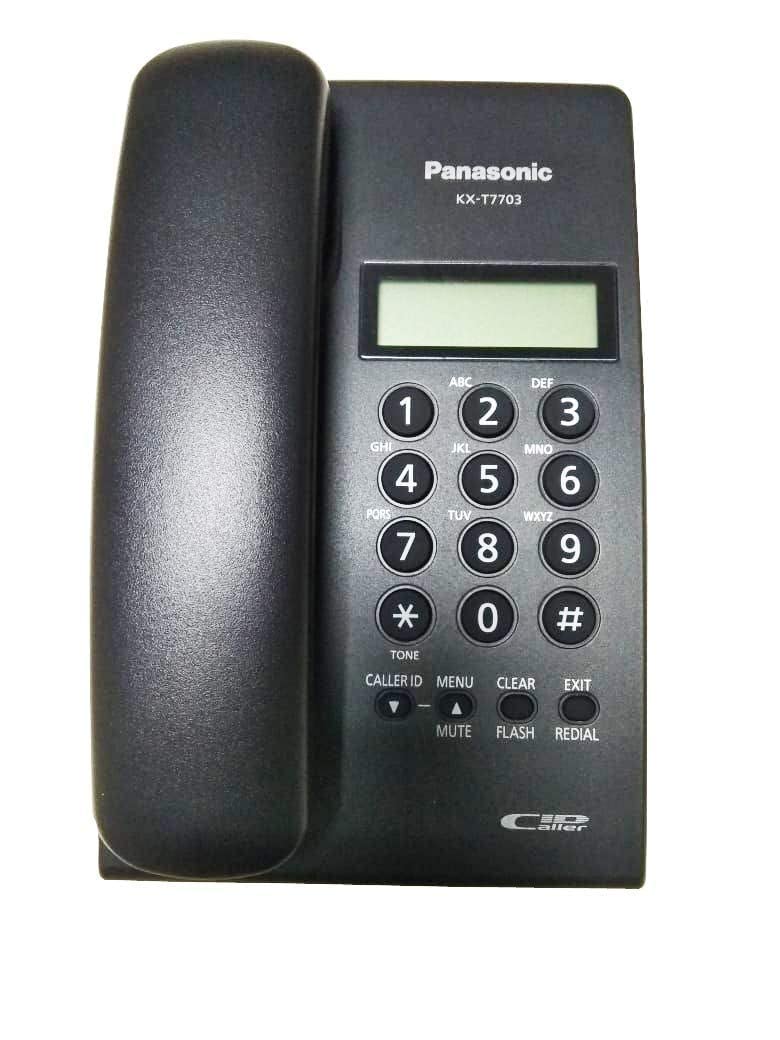 Panasonic KX-T7703 Caller ID Telephone, Black