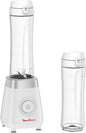 Moulinex Blender, BlendForce 2, 1.25 L Blender Mixer, with Plastic Jar and Glass Jar, Grinder Accessory, Powelix Technology, 600 W, LM42R827