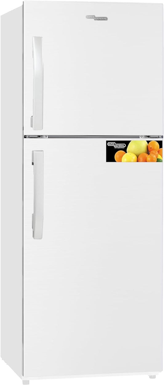 Super General 250L Gross Capacity, Top Mount Refrigerator, No-Frost, White - SGR255
