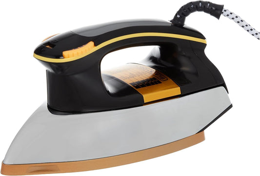 Black & Decker 1200W Heavy Weight Dry Iron Black/Gold F550-b5 2 Year Warranty