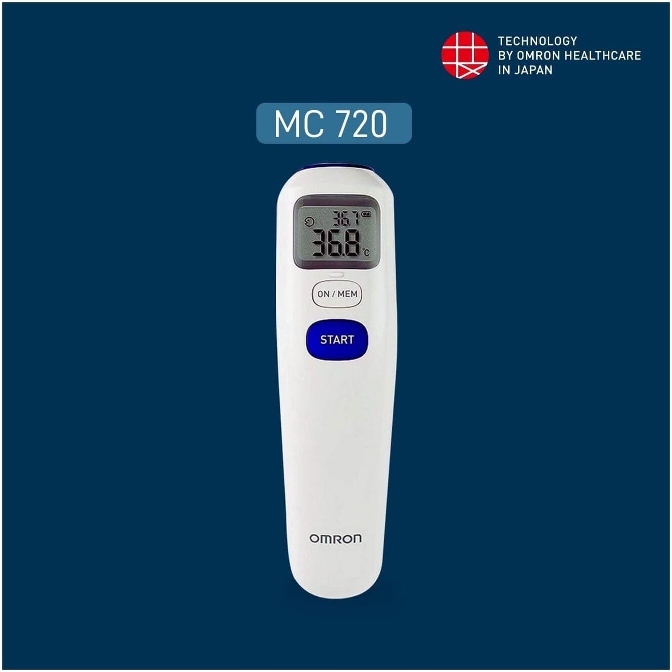 Omron Mc-720 Non-Contact Forehead Thermometer