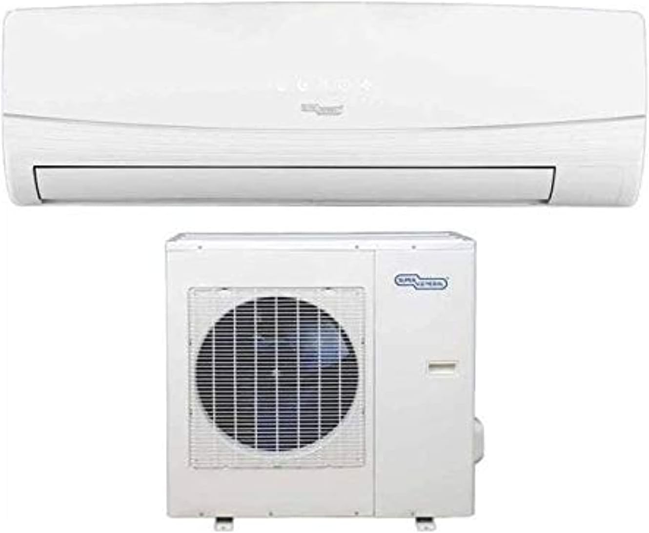 Super General 2 Ton Split Air Conditioner, 24000 BTU, Rotary Compressor, Auto Restart, Gold Fin, 4-way swing, SGS-249-NE, White - 103.3 x 20.2 x 31.3 cm, 1 Year Warranty