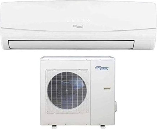 Super General 2 Ton Split Air Conditioner, 24000 BTU, Rotary Compressor, Auto Restart, Gold Fin, 4-way swing, SGS-249-NE, White - 103.3 x 20.2 x 31.3 cm, 1 Year Warranty
