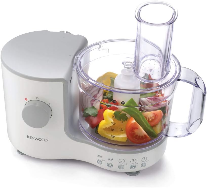 Kenwood Food Processor 750W Multi-Functional With 3 Interchangeable Disks, Blender, Whisk, Dough Maker Fdp03 White