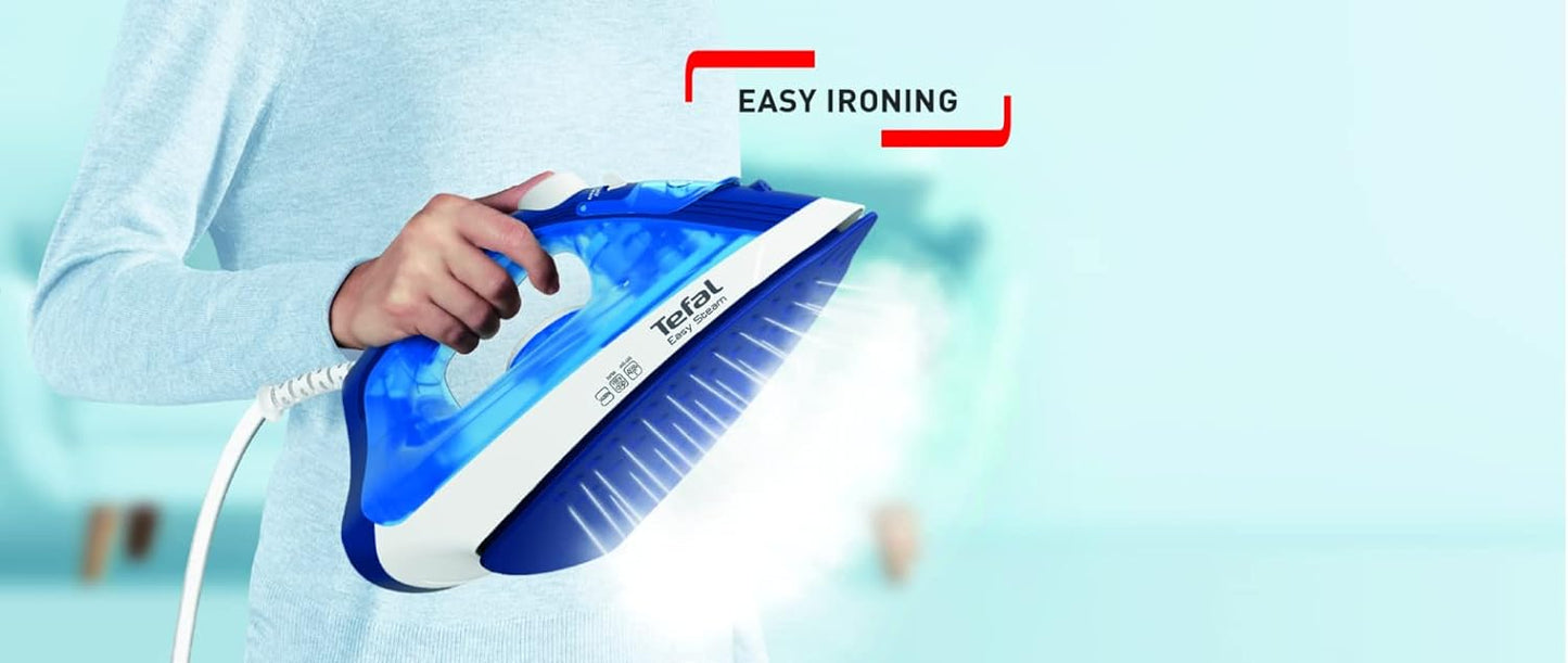 TEFAL Steam Iron | Express Steam Iron Steamer | 2600 W | 270 ml | Anti-scale | Purple | Ceramic Soleplate | 2 Years Warranty | FV2843M0