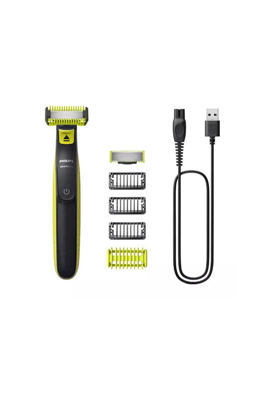 Philips OneBlade | Dual-Sided Blade | Unique OneBlade Technology | Long Lasting Battery | Waterproof | Electric Beard Trimmer, Shaver | Face + Body | QP2824