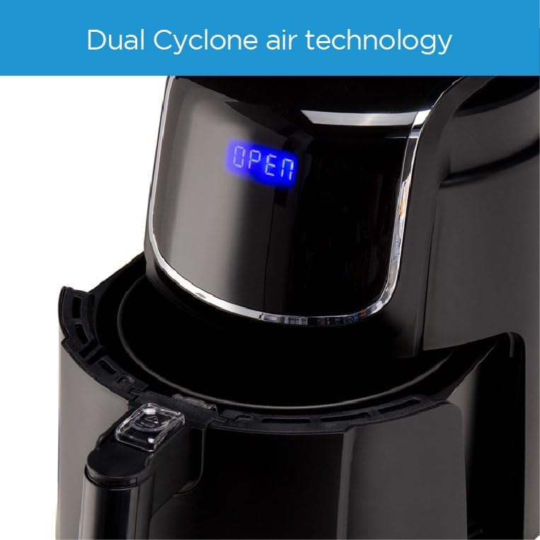 Midea 7.3L Extra Large Digital Air Fryer 1500W with Large See-Through Window, Dual Frying Functions, 8 Functions with Digital Panel, Dual Cyclone Rapid Hot Technology, Largest Oil Less Fryer, MFCY75A2