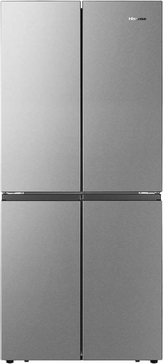 Hisense RQ561N4AC1 561 Four Door Refrigerator, No Frost Technology, Silver, 1 Year Warranty