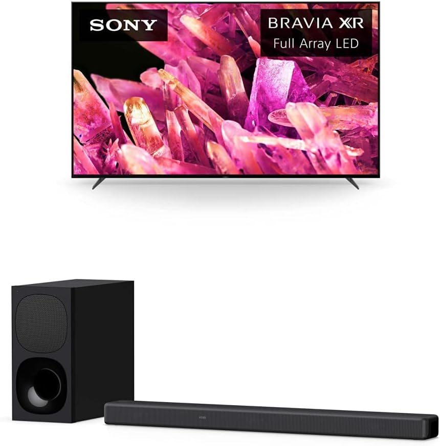 Sony BRAVIA 55 Inch TV 4K UHD HDR Full Array LED with Smart Google HDMI 2.1 and Exclusive Features for The Playstation 5 - XR-55X90K (2022 Model)