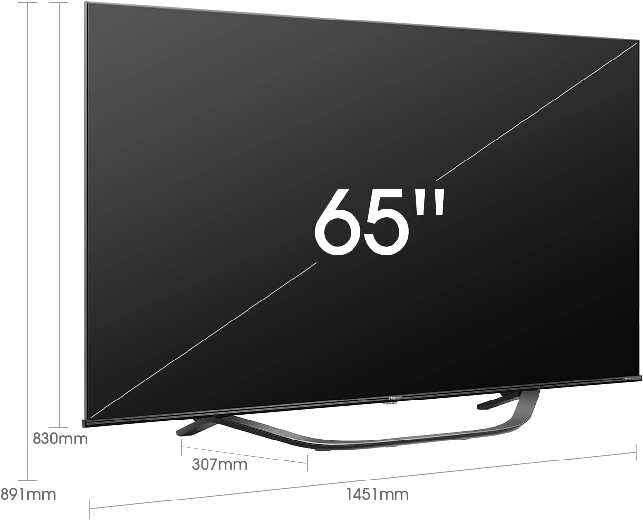 HISENSE U6H (65 Inch) 4K HDR10+ and Quantum Dot ULED Smart TV with YouTube, Netflix, Prime Video VIDAA TV and VIDAA Voice (2022 NEW)