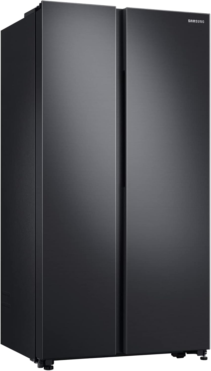 Samsung 680 Liters, Side By Side Refrigerator, RS62R5001B4/AE, Gentle Black Matt, SpaceMax Technology, 20 Year Warranty on Digital Inverter Compressor