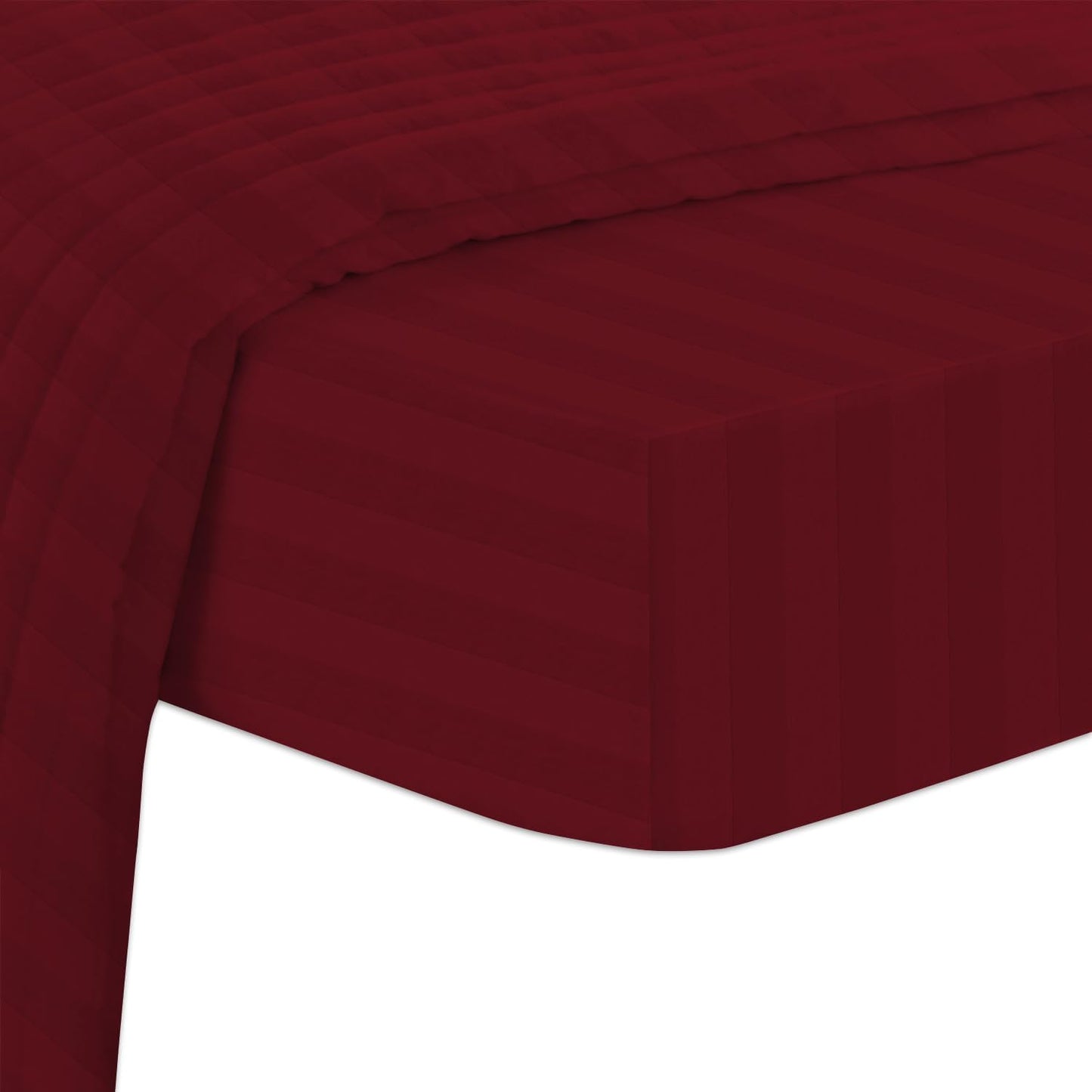 300 Thread Count Cotton King Fitted Sheets Burgundy 1pc, 100% Long Staple Pure Cotton, Smooth Sateen Fitted Sheet Bed fit Upto 15 inch Deep Pockets (Burgundy 100% Cotton Deep Fitted Sheets King)