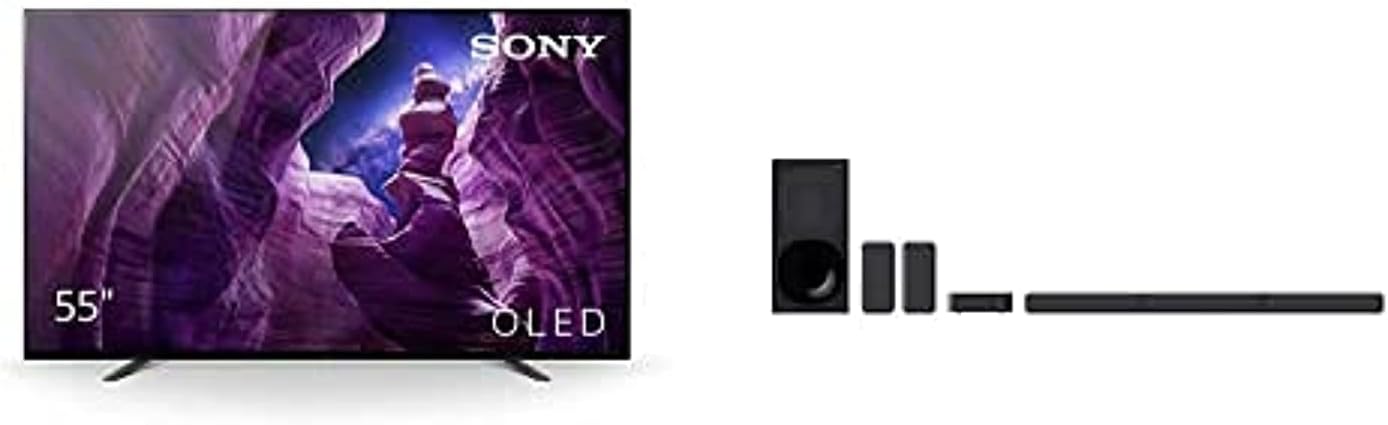 Sony BRAVIA 55 Inch TV Smart TV 4K UHD HDR 2020 OLED Android - KD-55A8H (2020 Model)