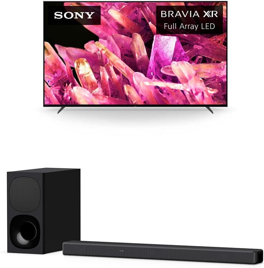 Sony BRAVIA 55 Inch TV 4K UHD HDR Full Array LED with Smart Google HDMI 2.1 and Exclusive Features for The Playstation 5 - XR-55X90K (2022 Model)