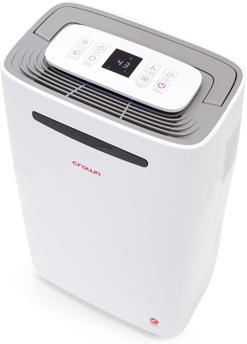 Crownline dehumidifier md-231 : 220-240 v, 50 hz, 450w, 2.4 a, r134a/90g, whitemin 1 year manufacturer warranty