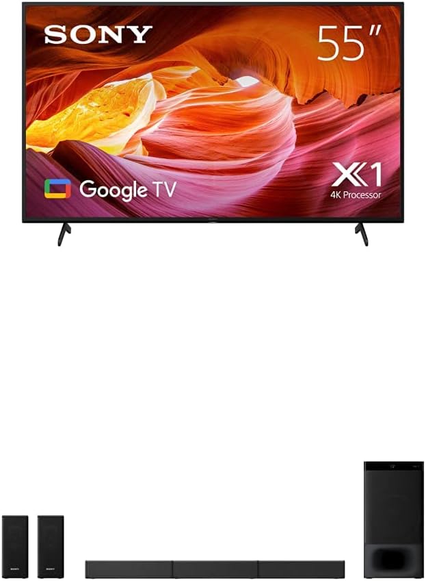 Sony BRAVIA 55 Inch TV 4K UHD HDR Full Array LED with Smart Google HDMI 2.1 and Exclusive Features for The Playstation 5 - XR-55X90K (2022 Model)