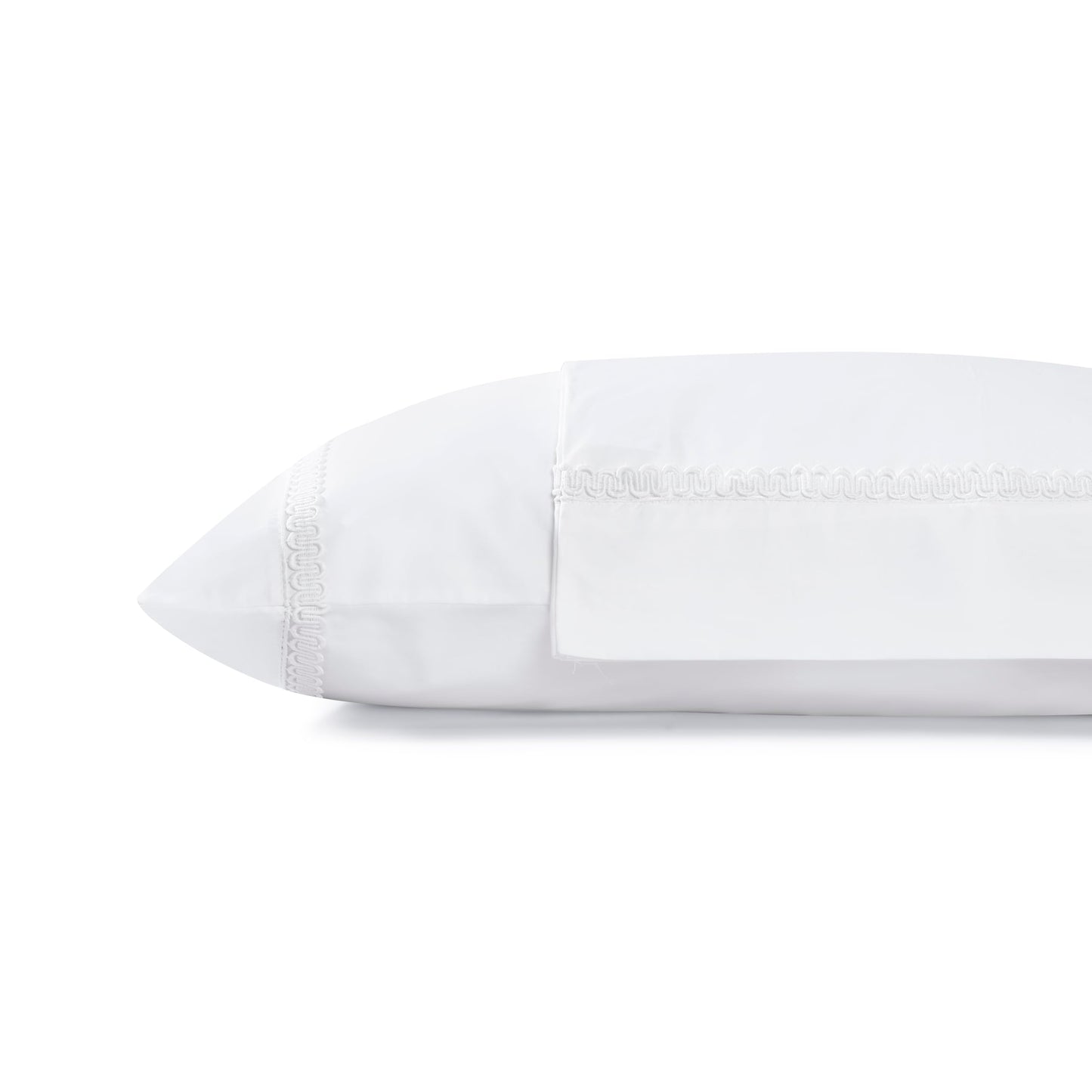 Linen Home 600 Thread Count King Pillowcase Set | 100% Long-Staple Cotton Pillow Cases | Soft & Smooth Luxury Satin Set of 2 Pillowcases | 4 Inch Z Hem | Baby Blue