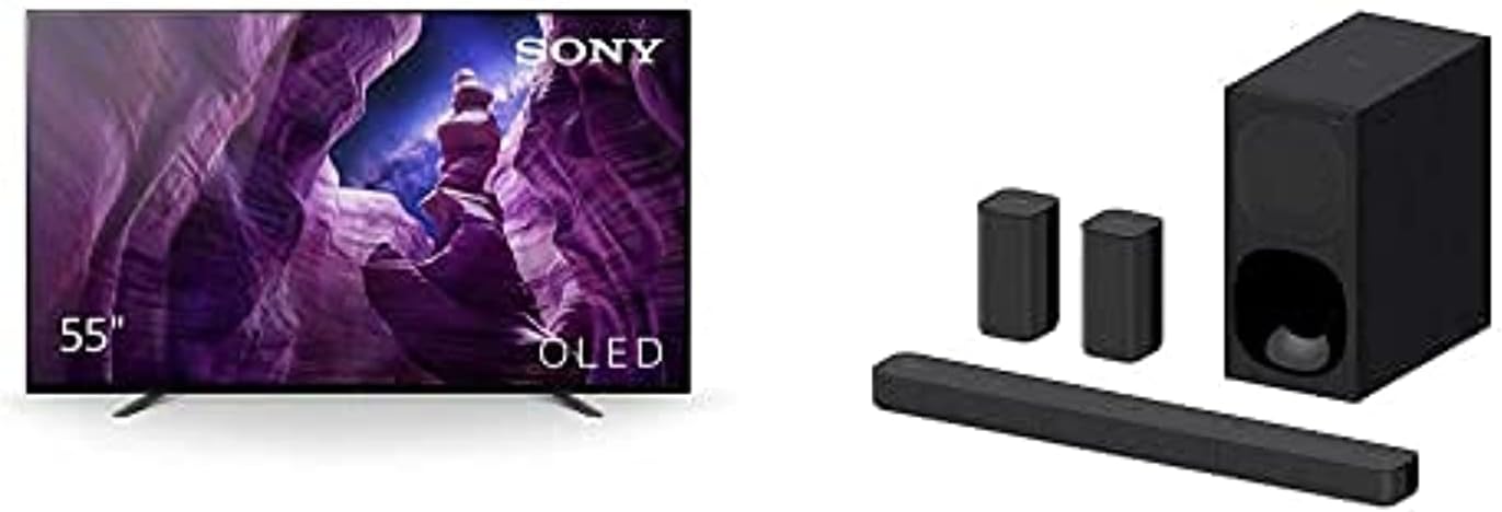 Sony BRAVIA 55 Inch TV Smart TV 4K UHD HDR 2020 OLED Android - KD-55A8H (2020 Model)