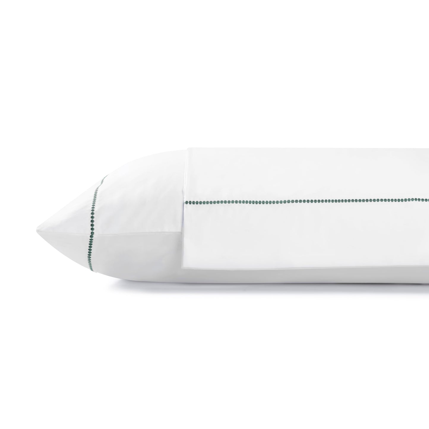 Linen Home 600 Thread Count Queen Pillowcase Set | 100% Long-Staple Cotton Pillow Cases | Soft & Smooth Luxury Satin Set of 2 Pillowcases | 4 Inch Z Hem | Baby Blue