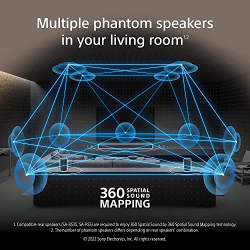 Sony HT-A3000 A Series Premium Soundbar 3.1Ch 360 Spatial Sound Mapping Soundbar For Surround Sound Home Theatre System With Dolby Atmos(DTS:X,360RA,BT,HDMI eArc&Optical,Alexa,Spotify),Black