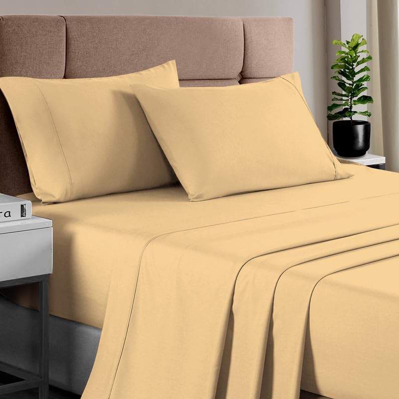 100% Cotton Sheets Full Size, Luxurious 400 Thread Count Long Staple Cotton Sateen Sheets with 15inch Deep Pocket (Combed Silver Sheet Full)
