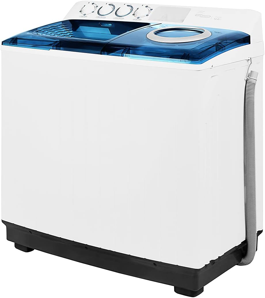 Super General 12 Kg Twin Tub Semi Automatic Washing Machine, White - SGW125