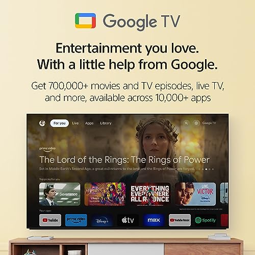 Sony 75 Inch 4K Ultra HD TV X90L Series: BRAVIA XR Full Array LED Smart Google TV with Dolby Vision HDR and Exclusive Features for The Playstation® 5 XR75X90L- Latest Model,Black