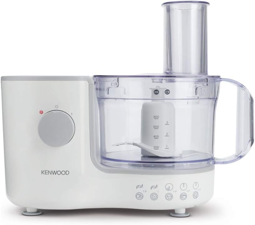 Kenwood Food Processor 750W Multi-Functional With 3 Interchangeable Disks, Blender, Whisk, Dough Maker Fdp03 White