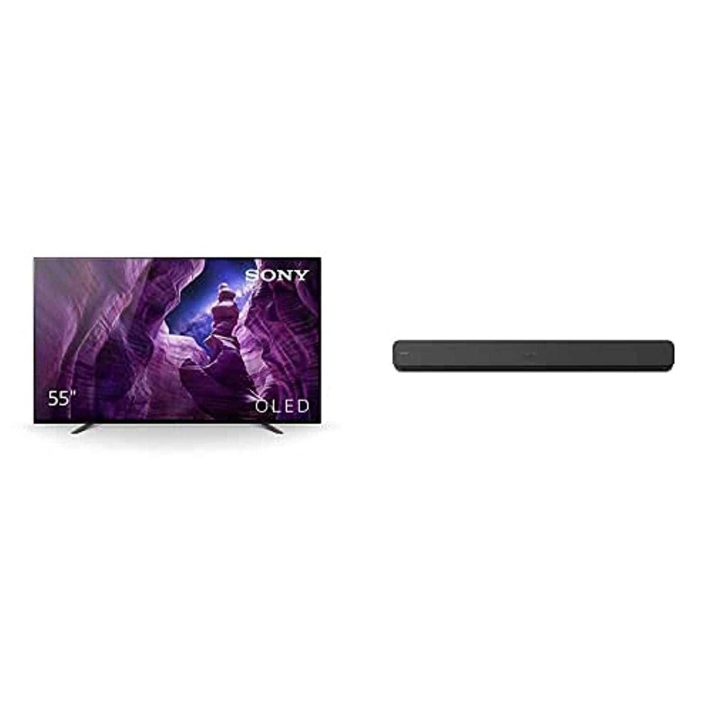 Sony BRAVIA 55 Inch TV Smart TV 4K UHD HDR 2020 OLED Android - KD-55A8H (2020 Model)