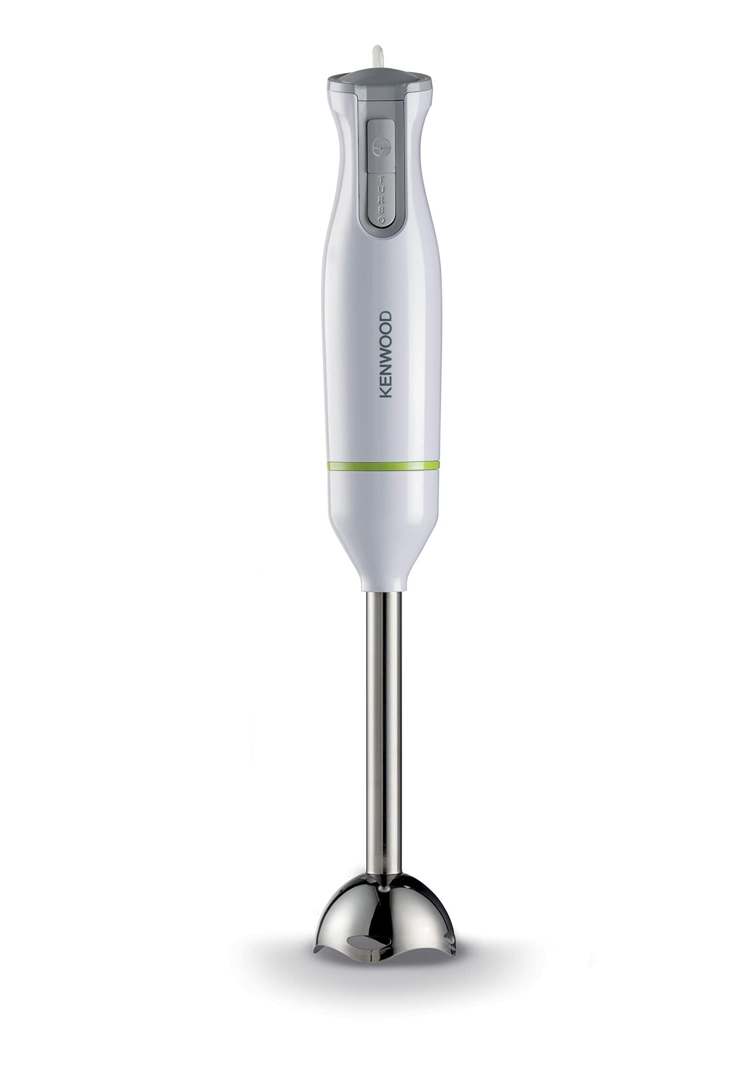 KENWOOD Hand Blender Metal Wand 600W Stick with Graduated Beaker, Turbo Function, Removable for Easy Cleaning HBM02.001WH White/Silver