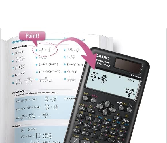 Casio FX-991ES Plus-2nd Edition Scientific Calculator, Black