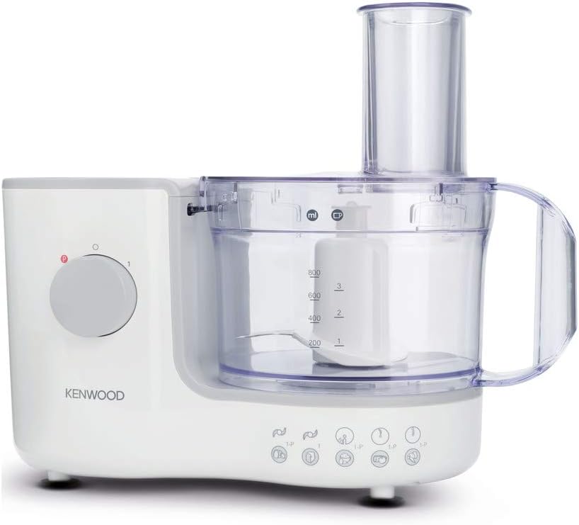 Kenwood Food Processor 750W Multi-Functional With 3 Interchangeable Disks, Blender, Whisk, Dough Maker Fdp03 White