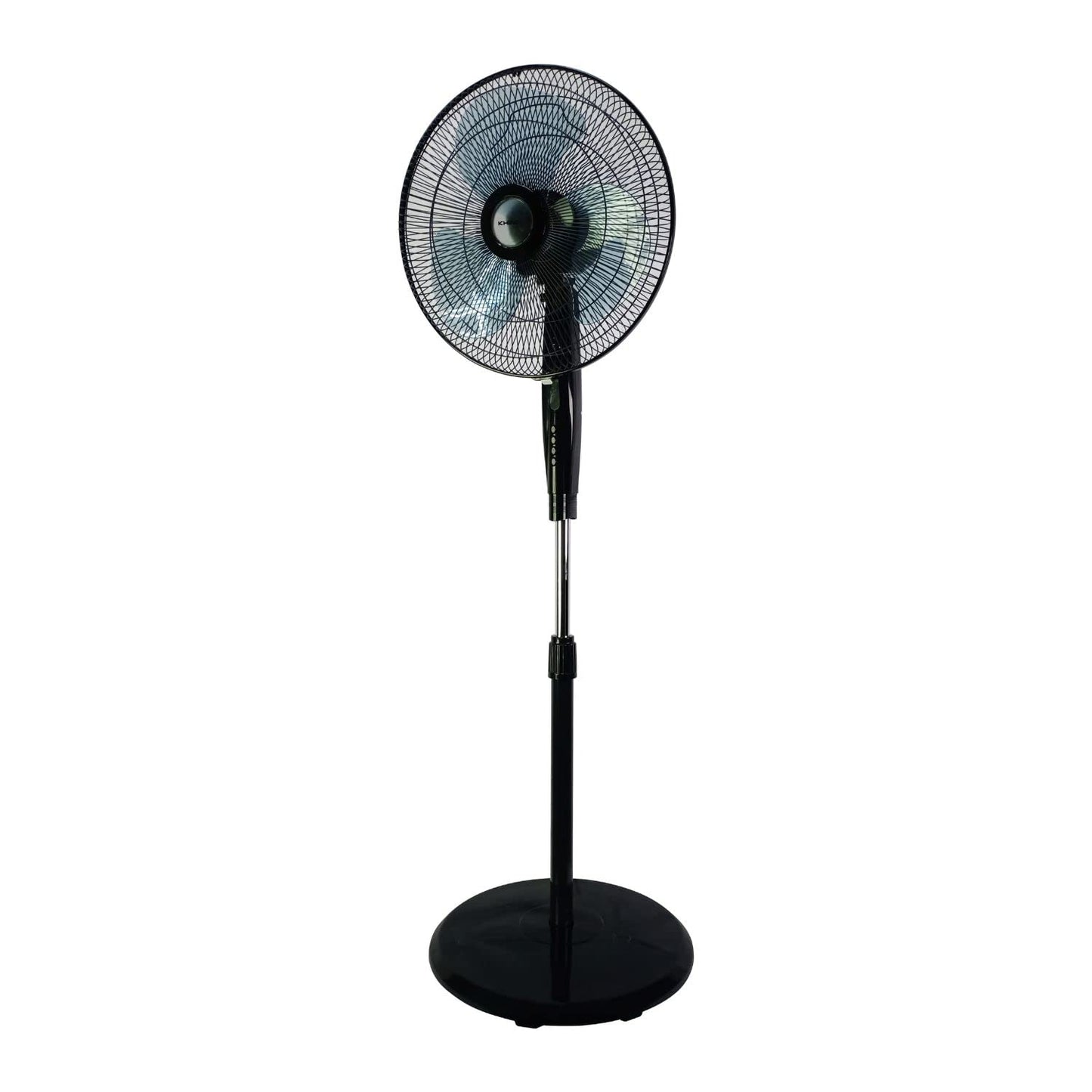 KHIND Pedestal Stand Fan 16-inch 2-in-1 Adjustable Height Cooling Indoor Outdoor Fan, Finger Safe Grills, Automatic Oscillation Perfect for Home,Office, Grey, 2 Year Warranty