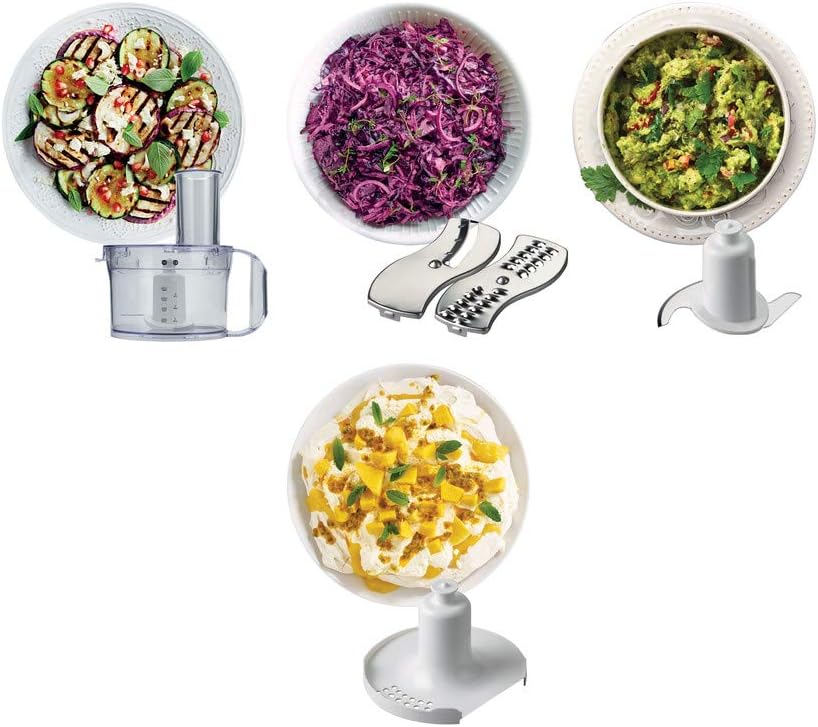 Kenwood Food Processor 750W Multi-Functional With 3 Interchangeable Disks, Blender, Whisk, Dough Maker Fdp03 White